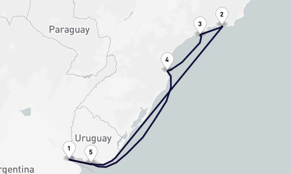8 days, round-trip South America 9日間