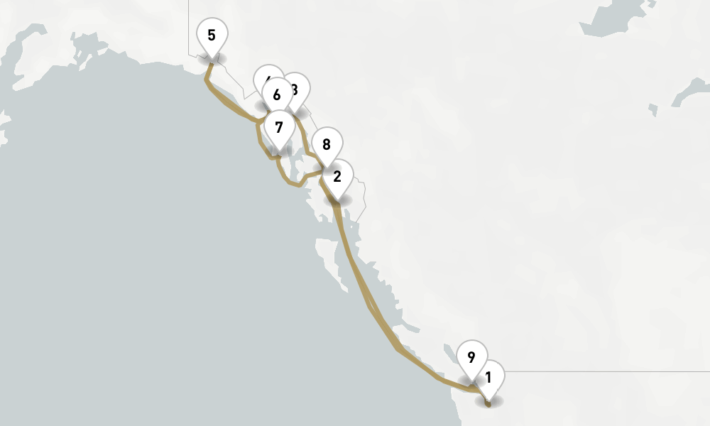 11 days, round-trip Alaska 12日間