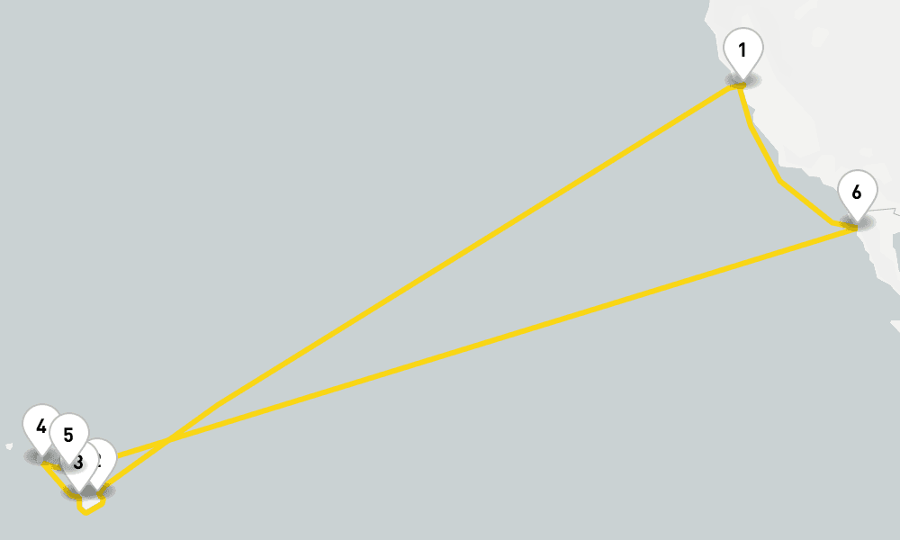 15 days, round-trip Hawaii 16日間