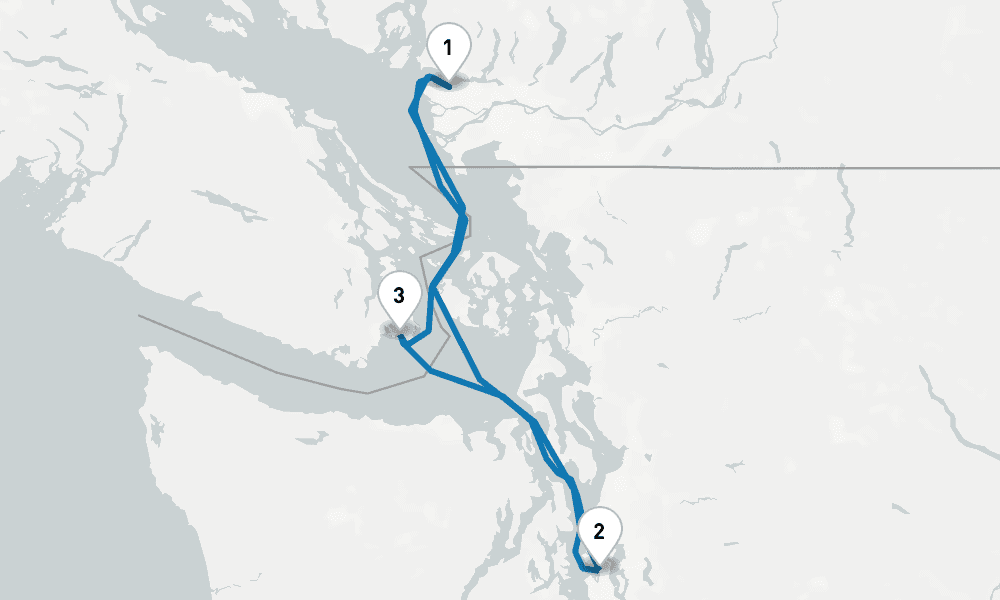 3 days, round-trip Pacific Coastal 4日間