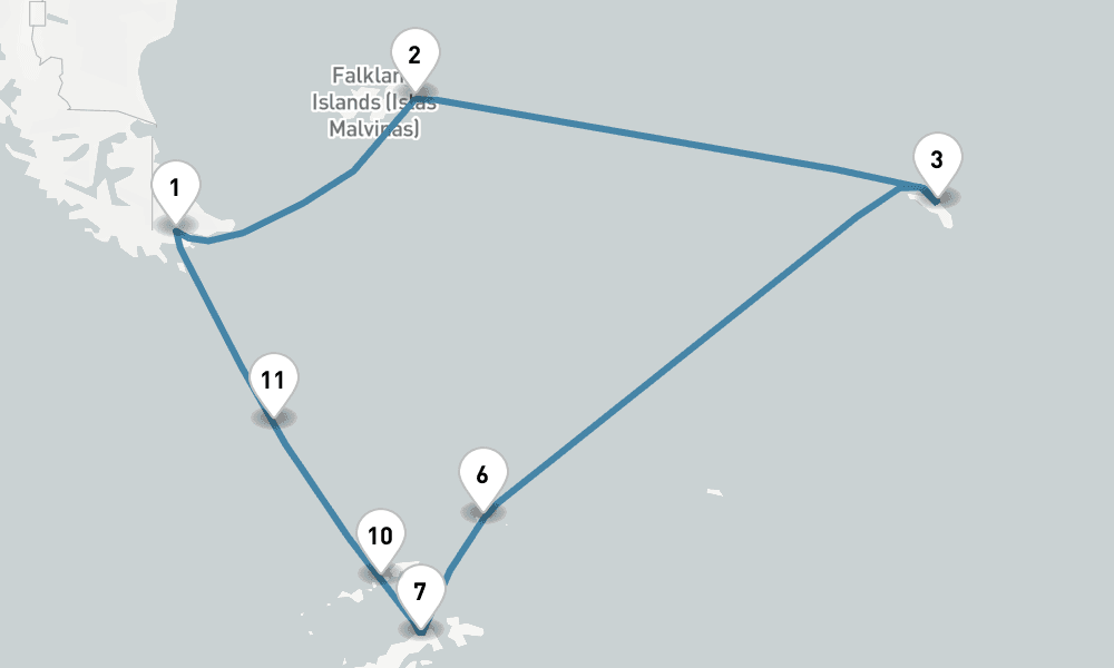 18 days, round-trip Antarctica 19日間