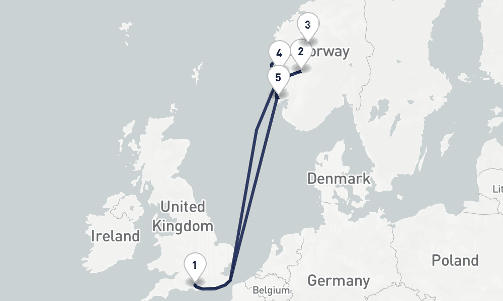 8 days, round-trip Scenic Landscapes of the Norwegian Fjords 9日間