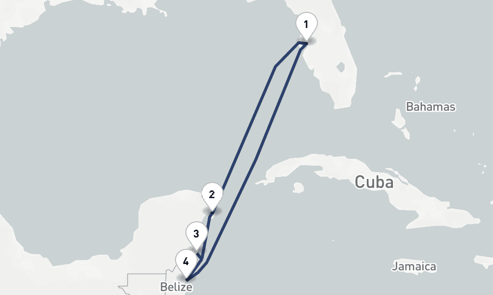 7 days, round-trip Western Caribbean 8日間