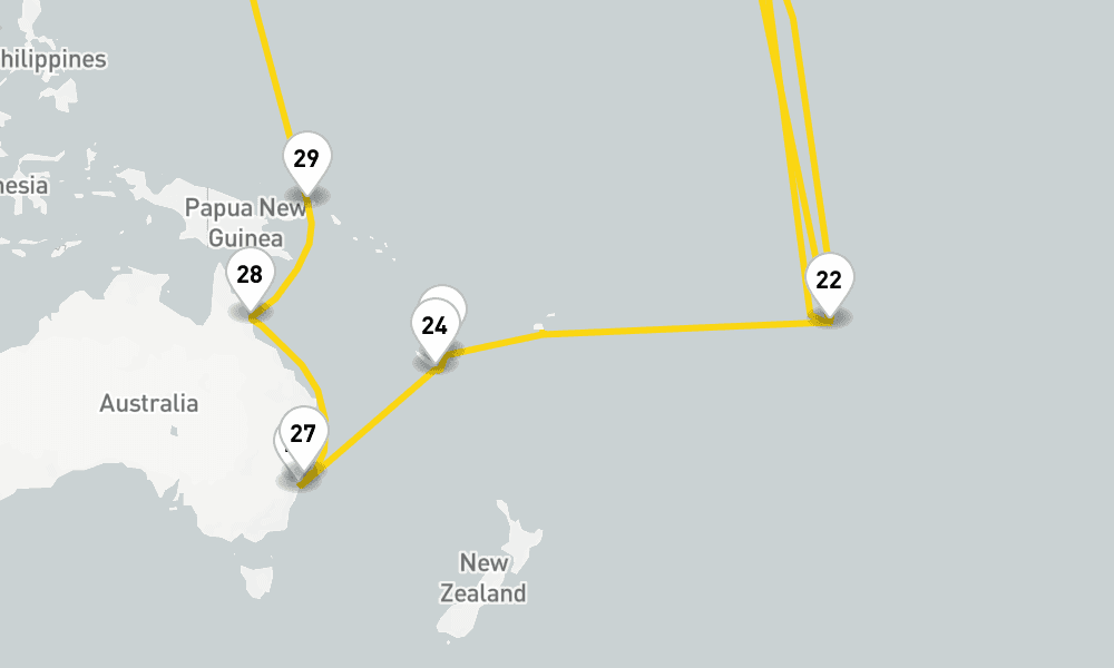 138 days, round-trip World Cruise from Savona 139日間
