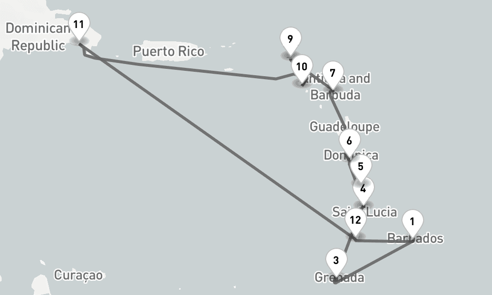 14 days, round-trip - Karibische Inseln - AbBis Bridgetown 15日間