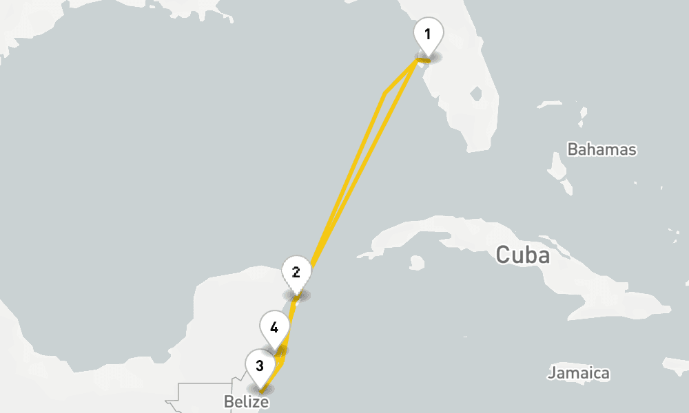 6 days, round-trip Western Caribbean Cruise 7日間