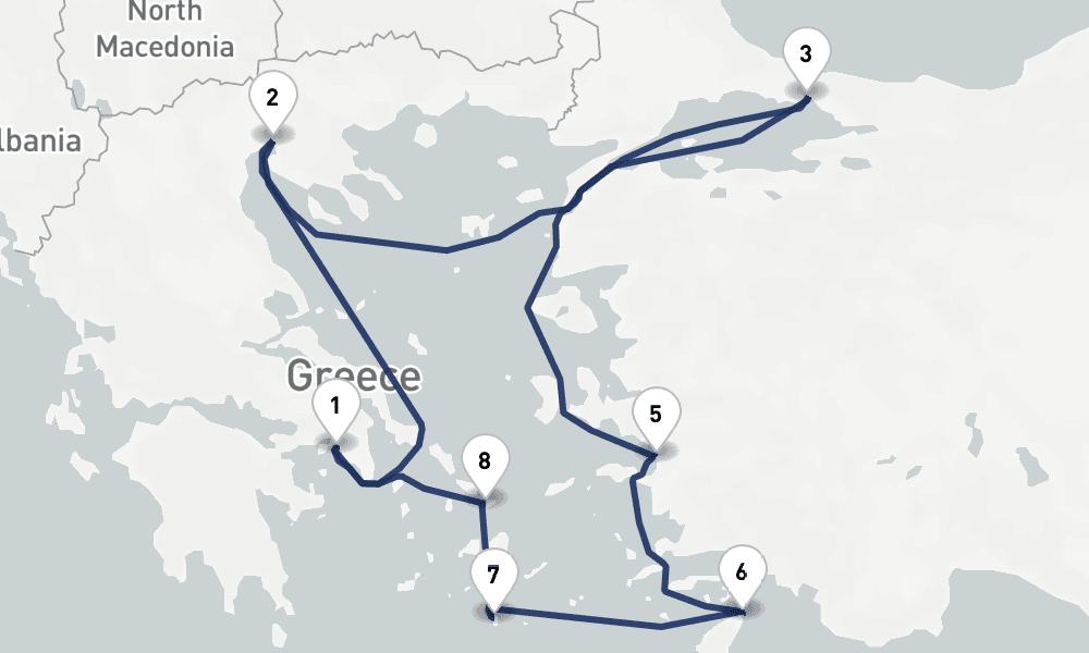 11 days, round-trip Best of Greece Turkey 12日間