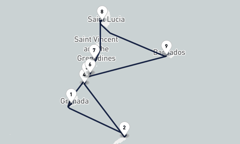 11 nights / 12 days, St Georges Round trip