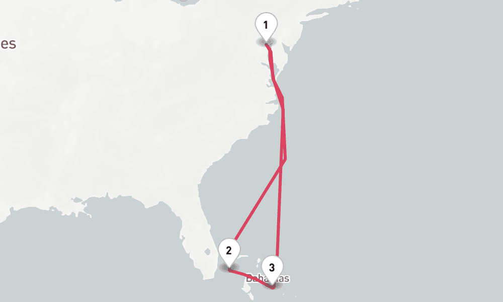7 nights / 8 days, Baltimore (Maryland) Round trip