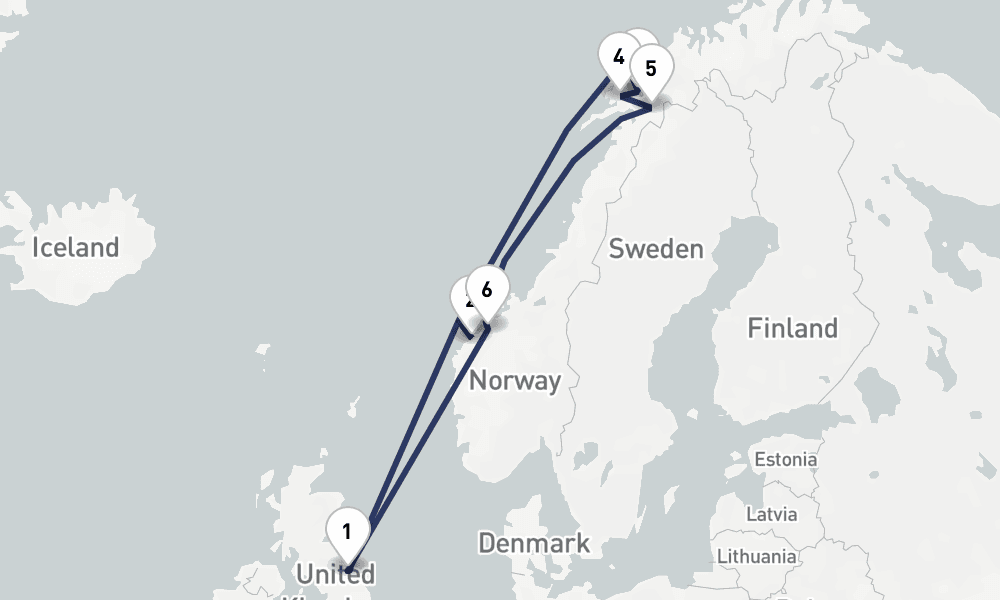 10 days, round-trip In Search of the Northern Lights 11日間