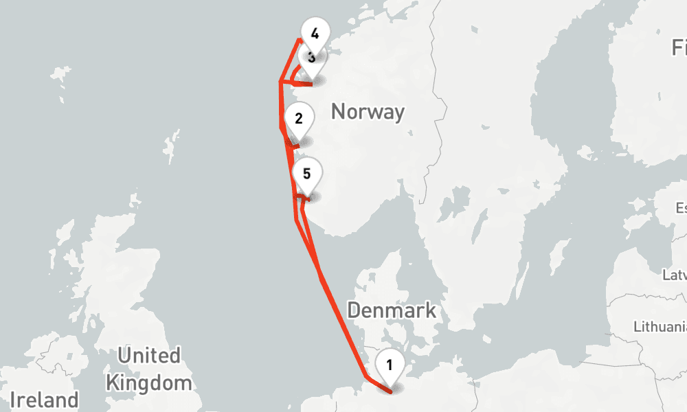 7 nights / 8 days, Hamburg Round trip