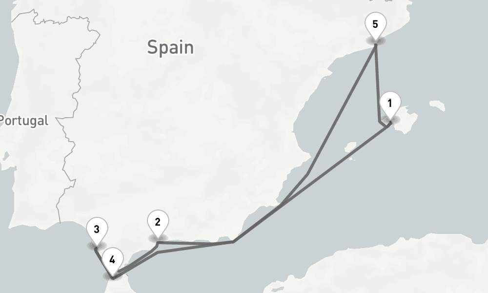 7 days, round-trip - Faszination Mittelmeer - AbBis Palma 8日間