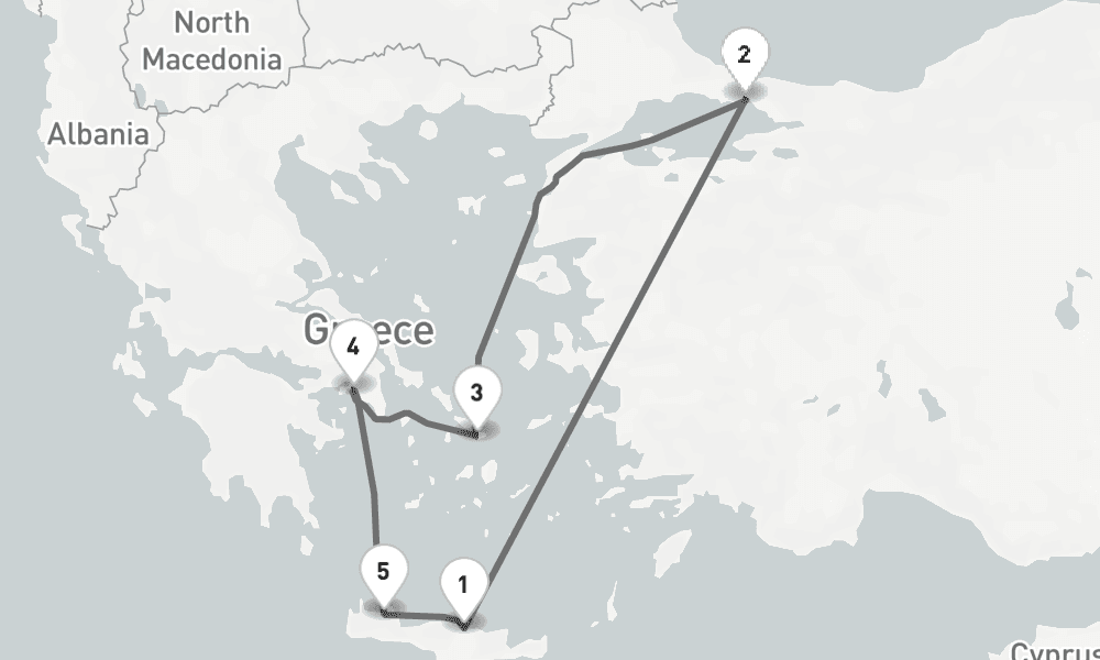 7 days, round-trip - Ostliches Mittelmeer Mit Istanbul - AbBis Heraklion 8日間