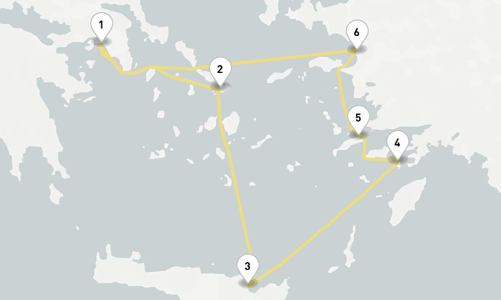 7 days, round-trip Ephesus Greek Island Gems 8日間