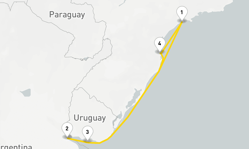 7 days, round-trip South America from Santos 8日間