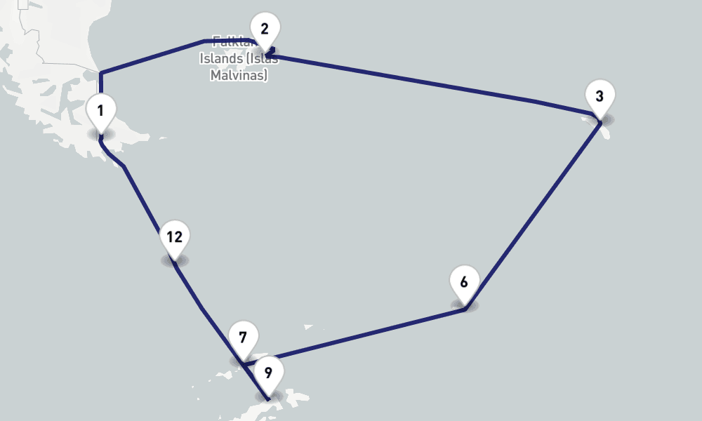 20 days, round-trip Antarctica 21日間