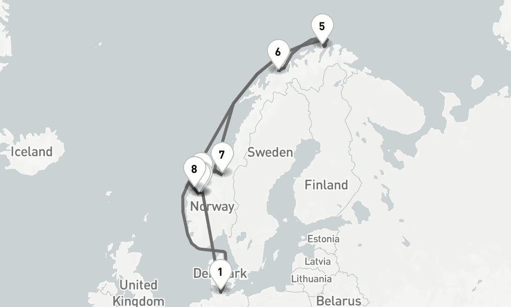 12 days, round-trip - Sommerzauber In Norwegen - AbBis Kiel 13日間
