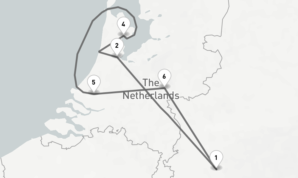 5 days, round-trip Rhine 6日間