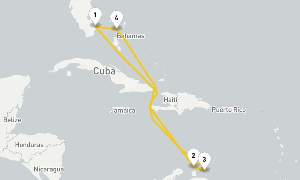 8 days, round-trip South Caribbean Perfect Holiday 9日間
