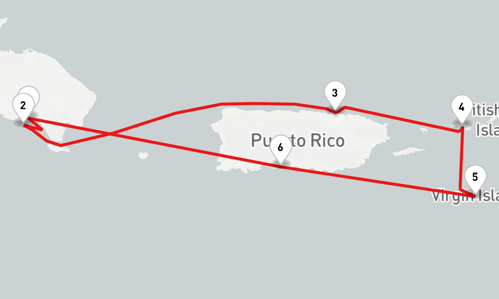 7 days, round-trip Tropical Isles 8日間