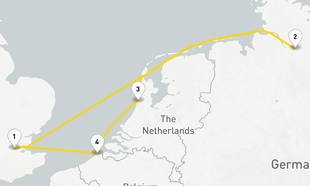 6 days, round-trip Discover Germany, Holland Belgiums Festive Delights 7日間