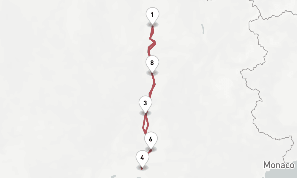 7 days, round-trip Rhne 8日間