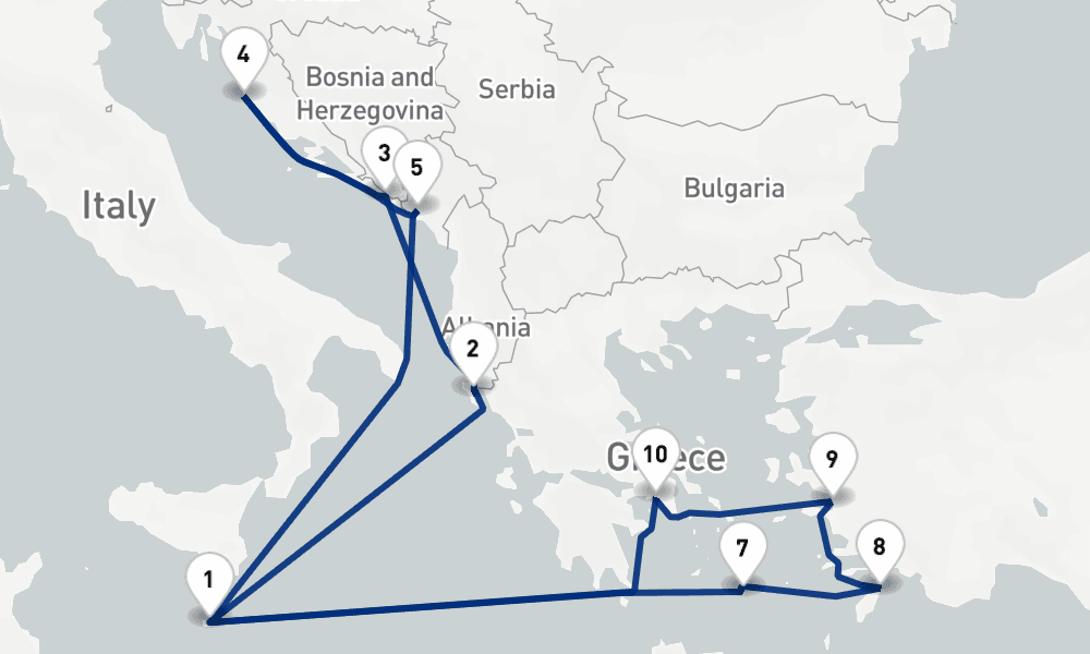 14 nights / 15 days, Valletta Round trip