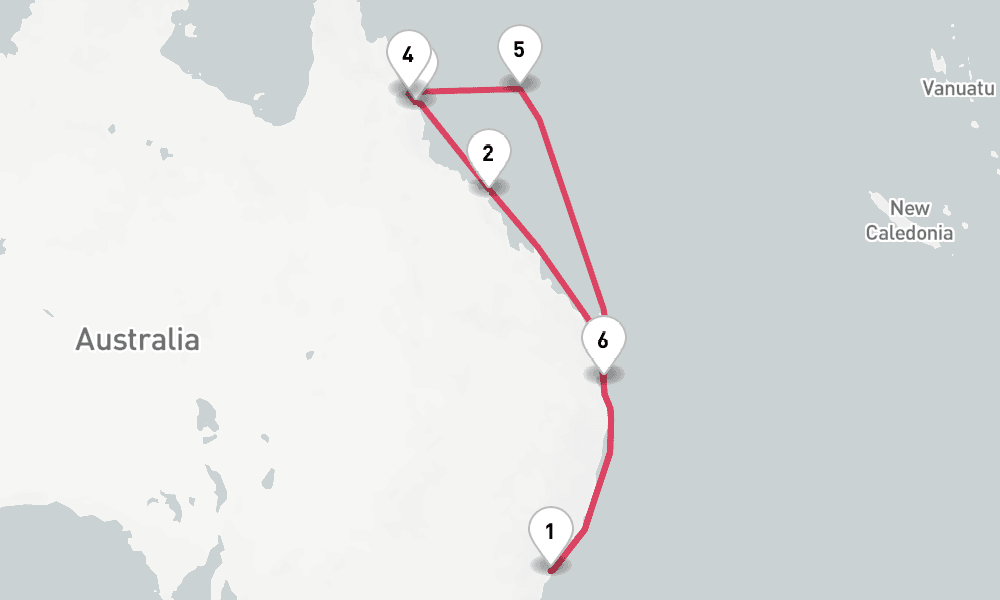 10 days, round-trip Great Barrier Reef 11日間