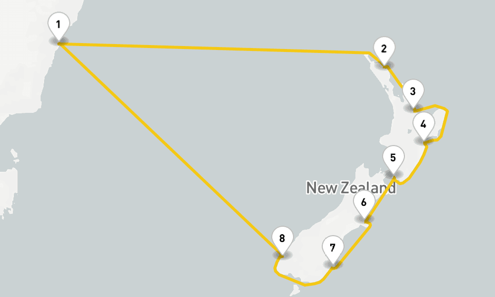12 days, round-trip New Zealand Cruise 13日間