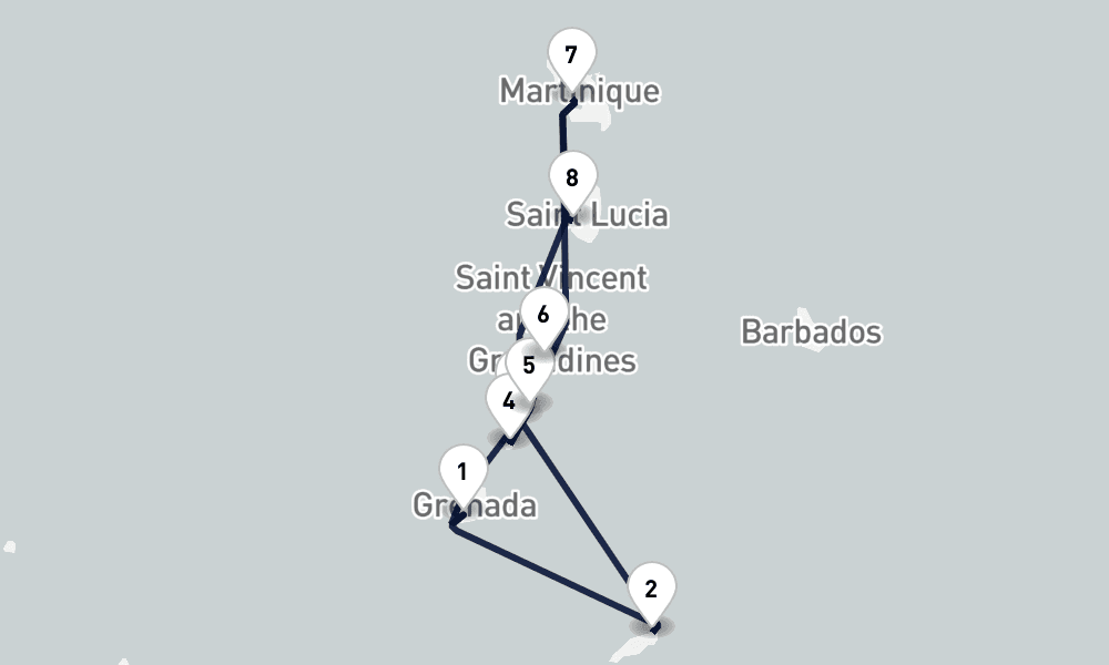 10 nights / 11 days, St Georges Round trip