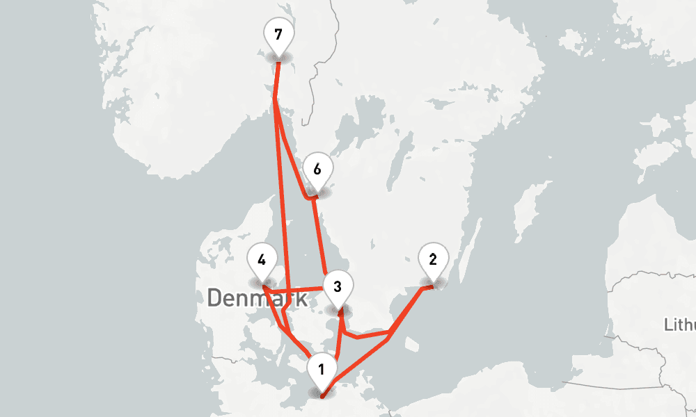 9 nights / 10 days, Warnemunde (Rostock, Germany) Round trip