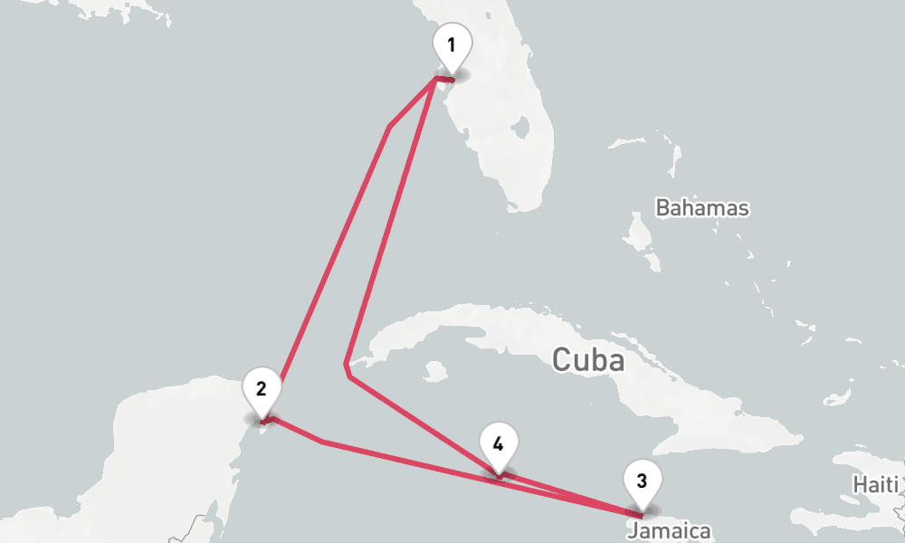 7 nights / 8 days, Tampa (Florida) Round trip