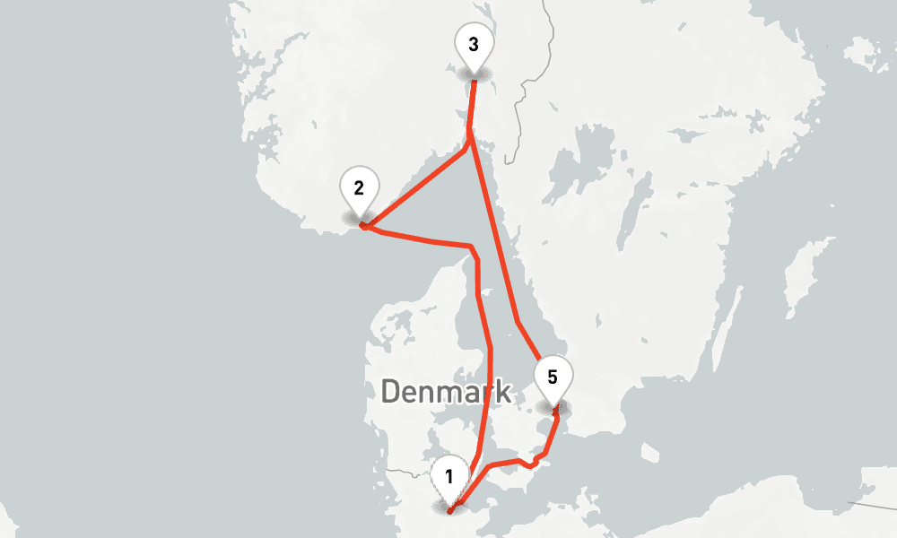 6 nights / 7 days, Kiel Round trip