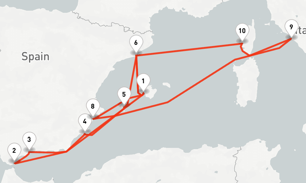 14 nights / 15 days, Palma de Mallorca (Majorca Island, Spain) Round trip