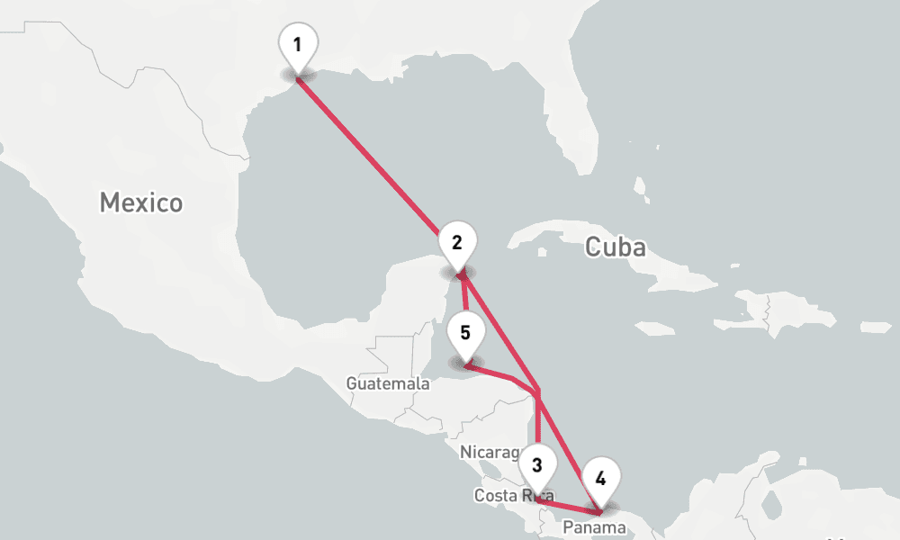 10 nights / 11 days, Galveston (Texas) Round trip