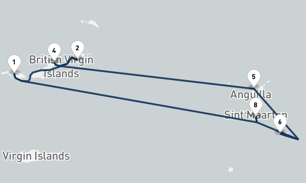 7 nights / 8 days, Saint Thomas Island (Charlotte Amalie, USVI) Round trip