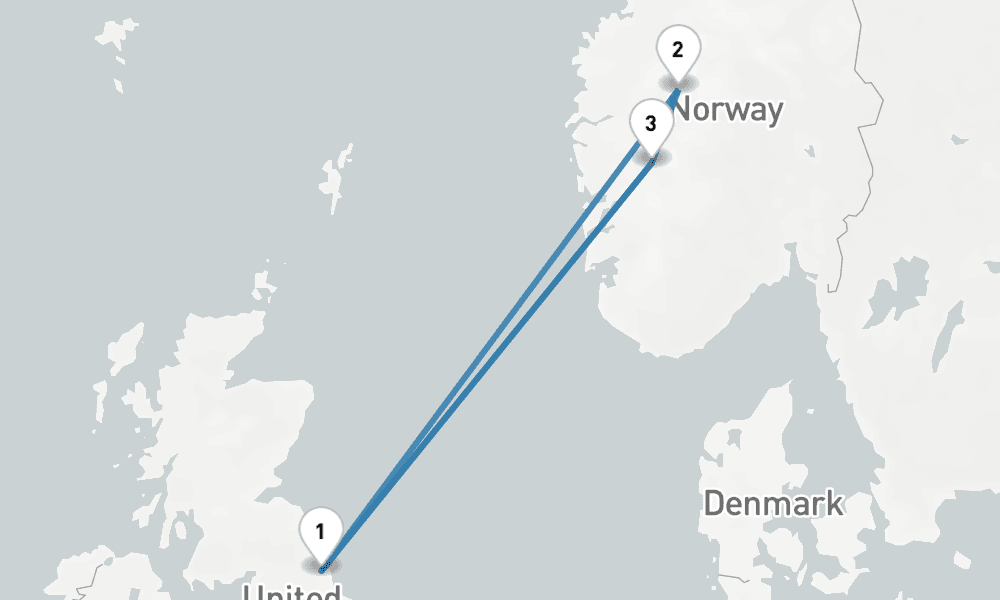 5 nights / 6 days, Newcastle (England) Round trip