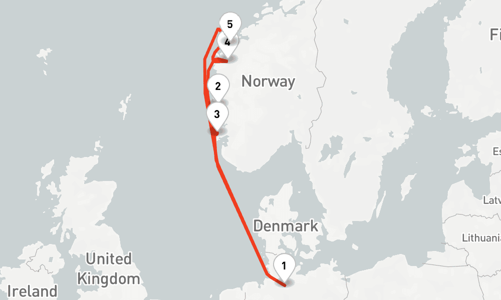 7 nights / 8 days, Hamburg Round trip