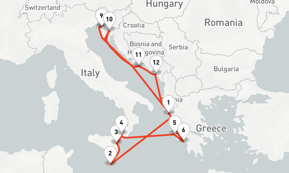 14 nights / 15 days, Corfu Island Round trip