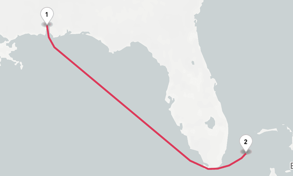 6 nights / 7 days, Mobile (Alabama) Round trip