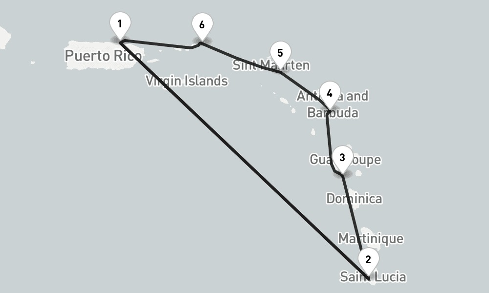 7 nights / 8 days, San Juan (Puerto Rico) Round trip