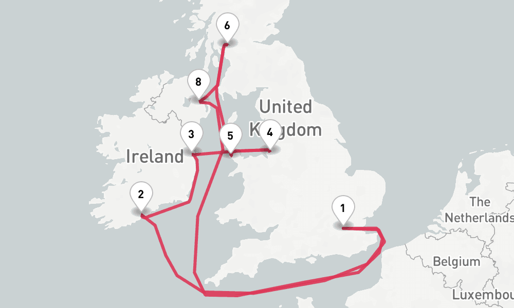 9 nights / 10 days, London (Tower Bridge) Round trip