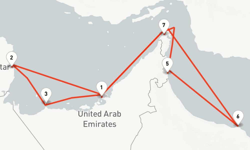 7 nights / 8 days, Abu Dhabi Round trip