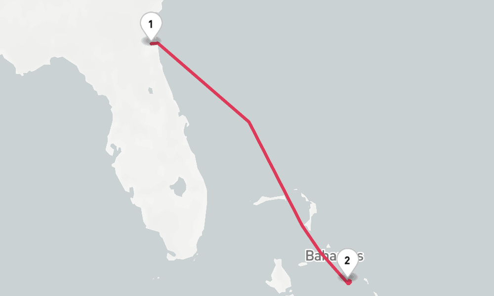 5 nights / 6 days, Jacksonville (JAXPORT, Florida) Round trip