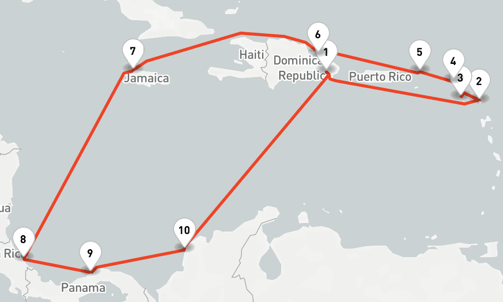 14 nights / 15 days, La Romana (Dominican Republic) Round trip