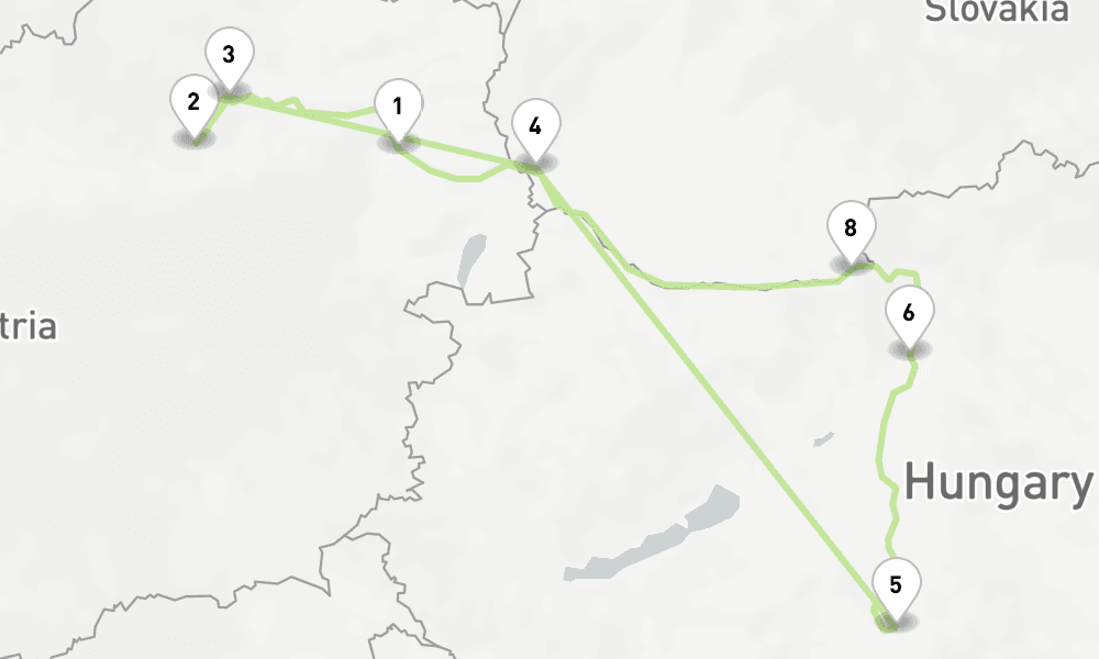 7 nights / 8 days, Vienna Round trip
