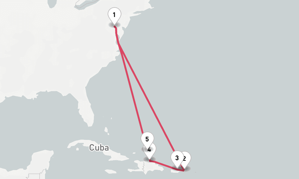 10 nights / 11 days, Baltimore (Maryland) Round trip