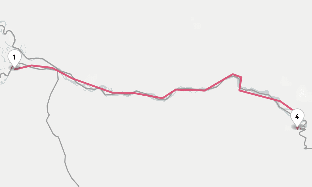 3 nights / 4 days, one-way from Kasane to Victoria Falls