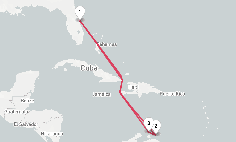 8 nights / 9 days, Port Canaveral (Orlando, Florida) Round trip