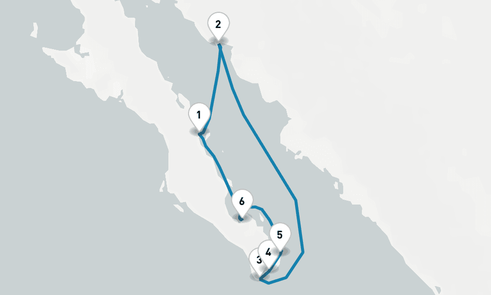 7 nights / 8 days, Loreto (Baja California Mexico) Round trip